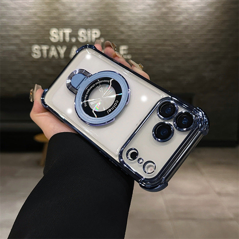 Stand Transparent Magnetic Phone Case | Slim  iPhone Cover
