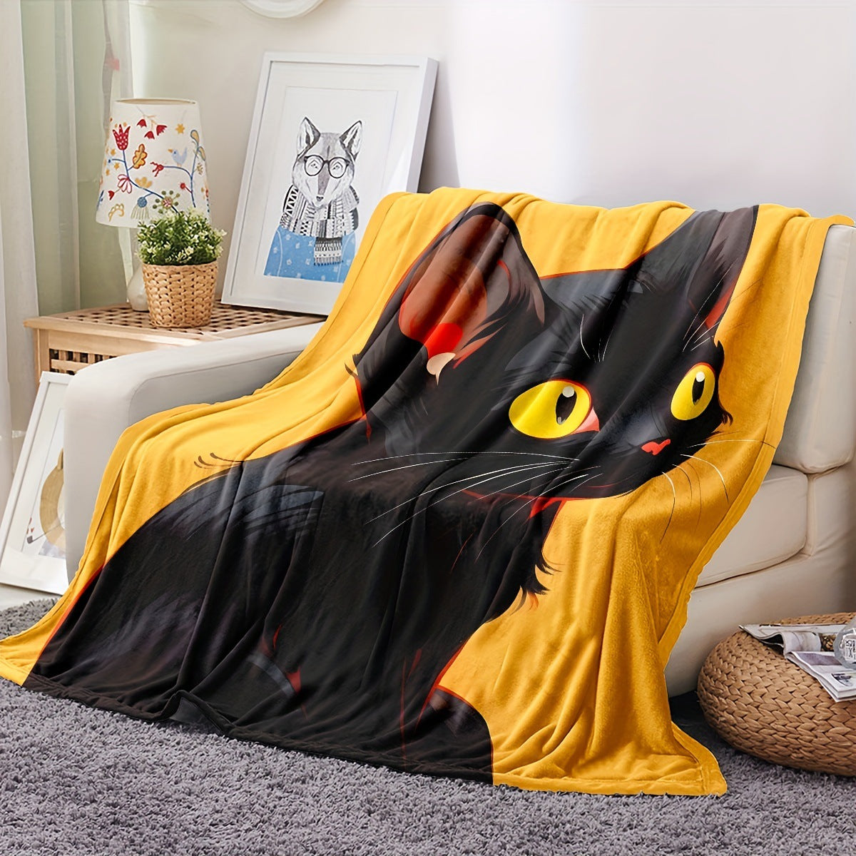 Flannel Blanket for Bed, Couch, Recliner & Travel - All-Season Comfort, -Pilling, Suitable for Adults and Teens