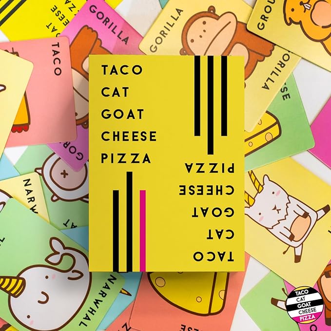 Taco Cat Goat Cheese Pizza Wildly Entertaining Card Game for Family and Group Game Night | Easy to Learn and Play with 10-15 Minute Rounds | Fun for Kids, Teens, Adults, and Families | 2-8 Players
