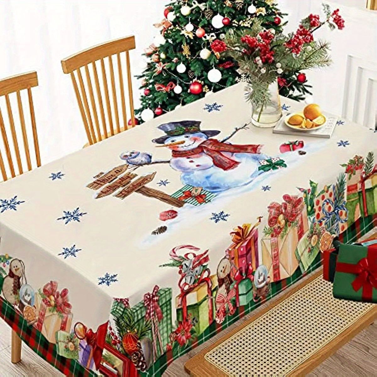 Festive Christmas Tablecloth