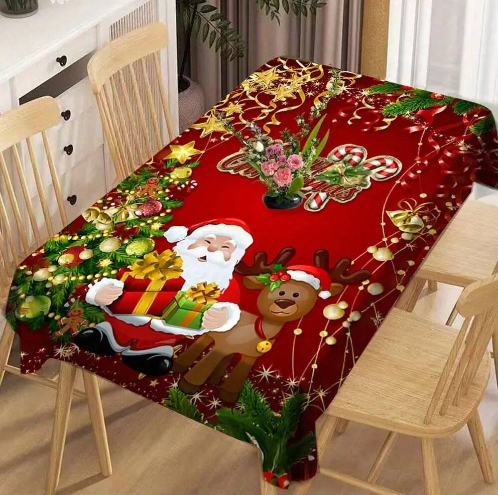 Festive Christmas Tablecloth