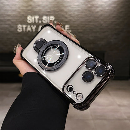 Stand Transparent Magnetic Phone Case | Slim  iPhone Cover