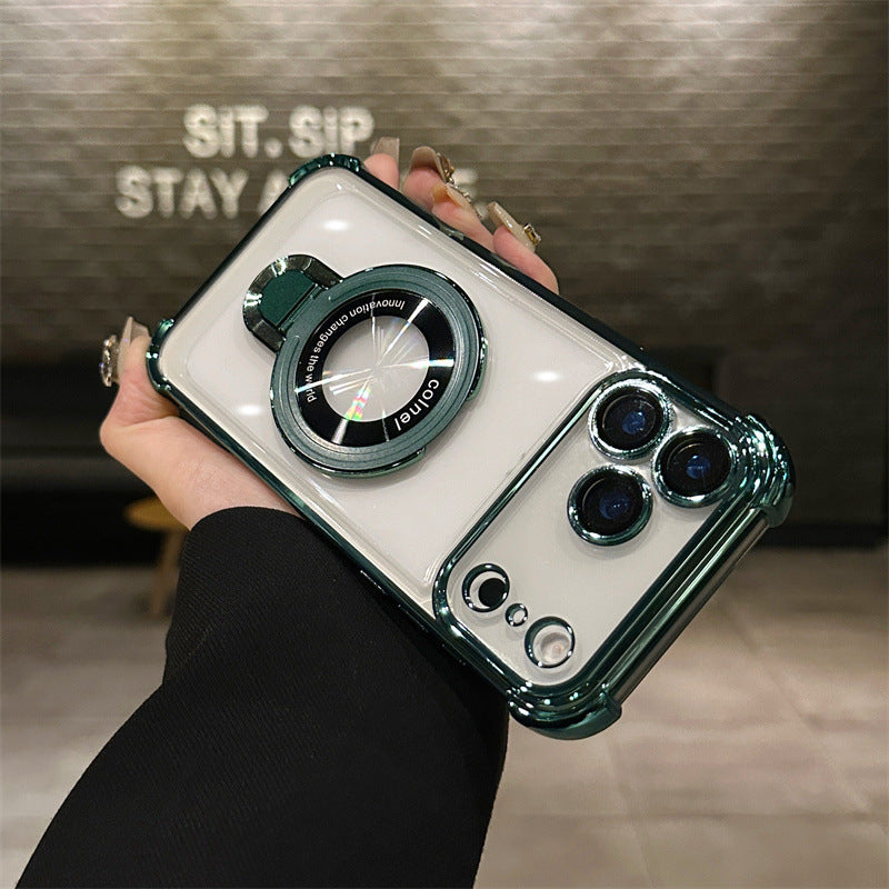 Stand Transparent Magnetic Phone Case | Slim  iPhone Cover