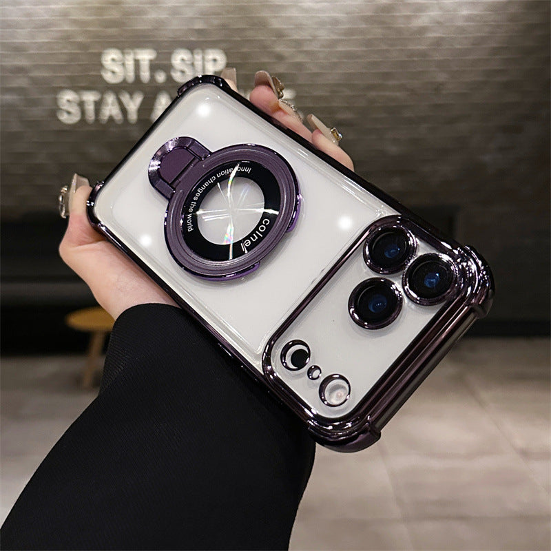 Stand Transparent Magnetic Phone Case | Slim  iPhone Cover