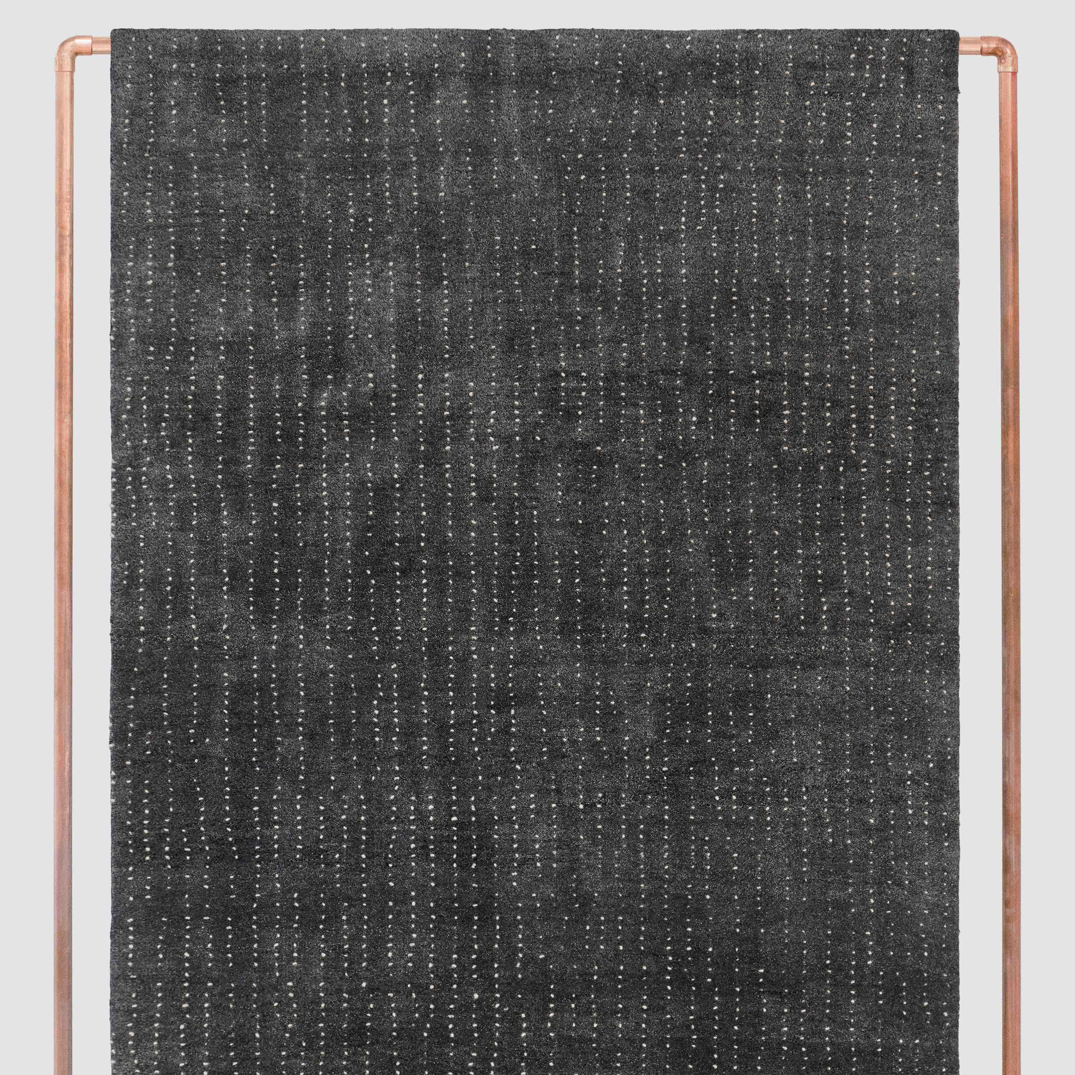 Atashi Hand-Knotted Area Rug - Stone Blue