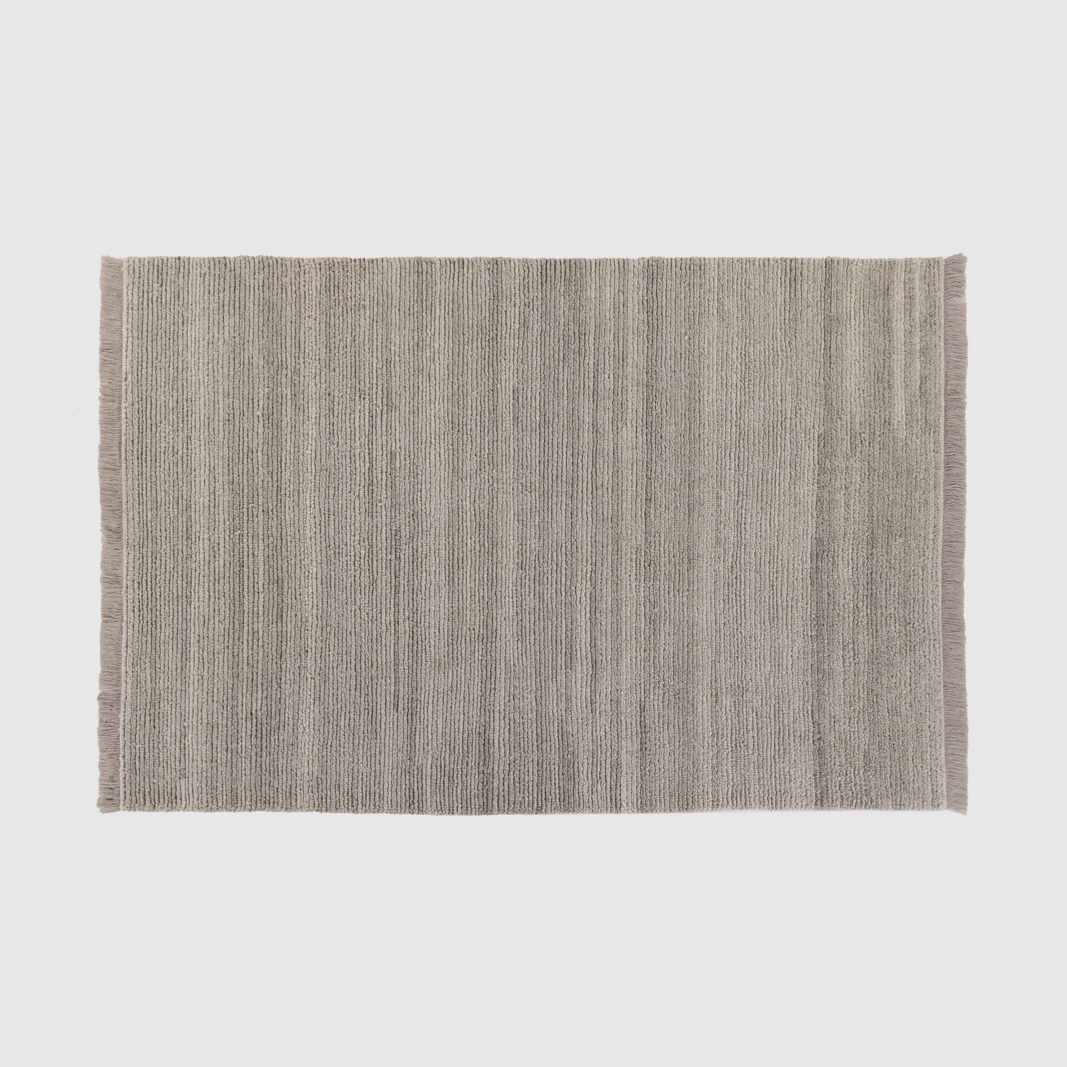 Lata Hand-Knotted Area Rug - Grey