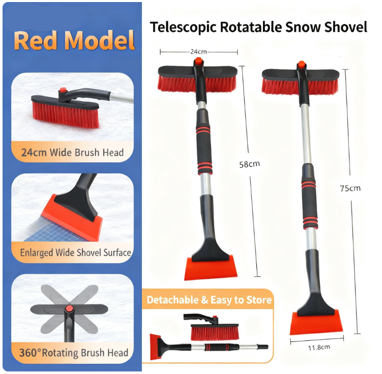 Multifunctional Car Snow Brush with Ice Scraper