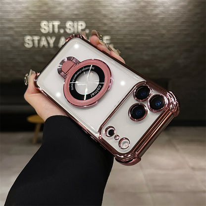 Stand Transparent Magnetic Phone Case | Slim  iPhone Cover